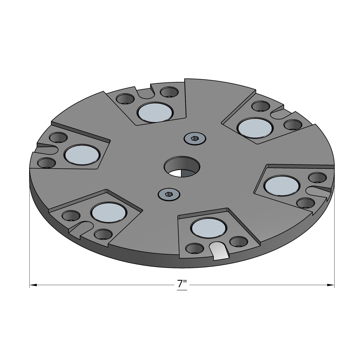 7" PLUG 'N GO STEEL 2.3 MPG PLATE (COLOSSOS XTX)