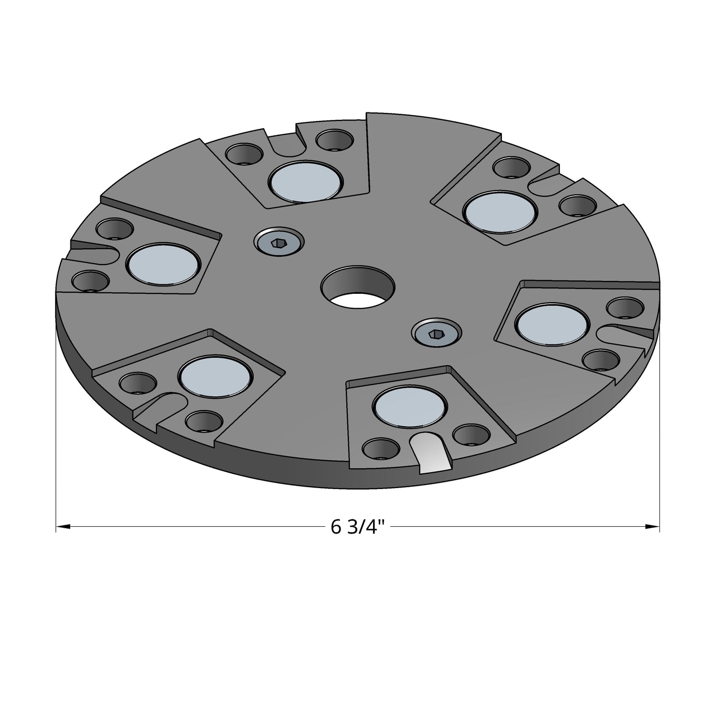 6 3/4" PLUG 'N GO STEEL MPG PLATE (TITAN XT)