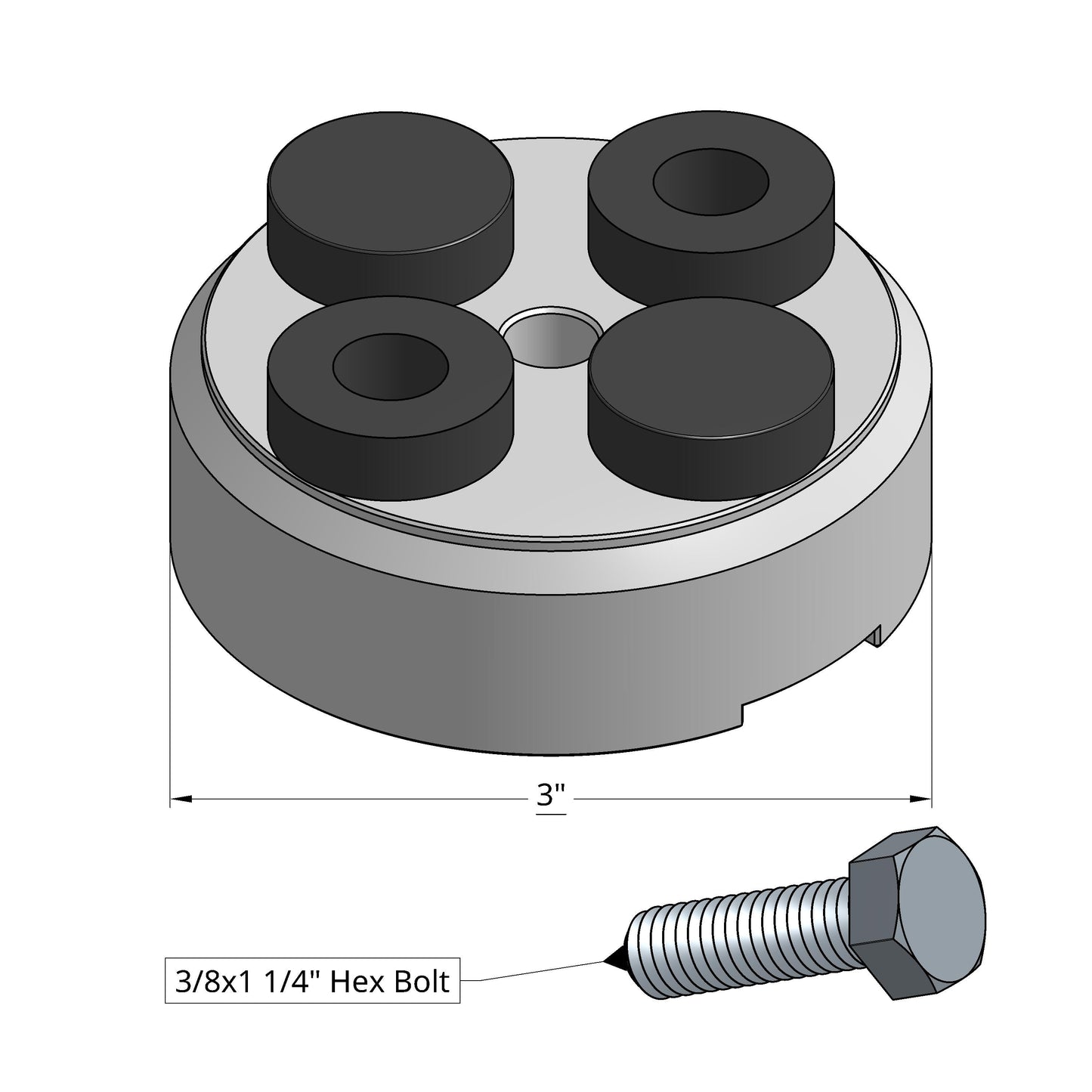 3" ULTRA FLEX PAD DRIVER (EUROPA/RAPTOR)