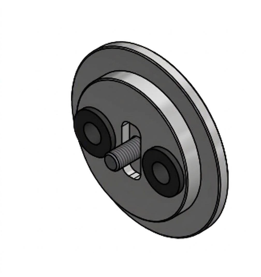4" ULTRA FLEX ALUMINUM PAD DRIVER, RECESSED GROMMETS (THE EDGE/THE BOSS/RASP)