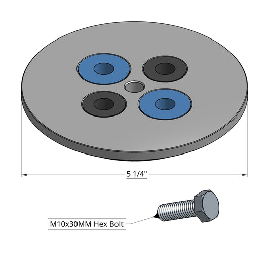5 1/4" ULTRA FLEX STEEL PAD DRIVER, RECESSED GROMMETS (RAIDER XL5)