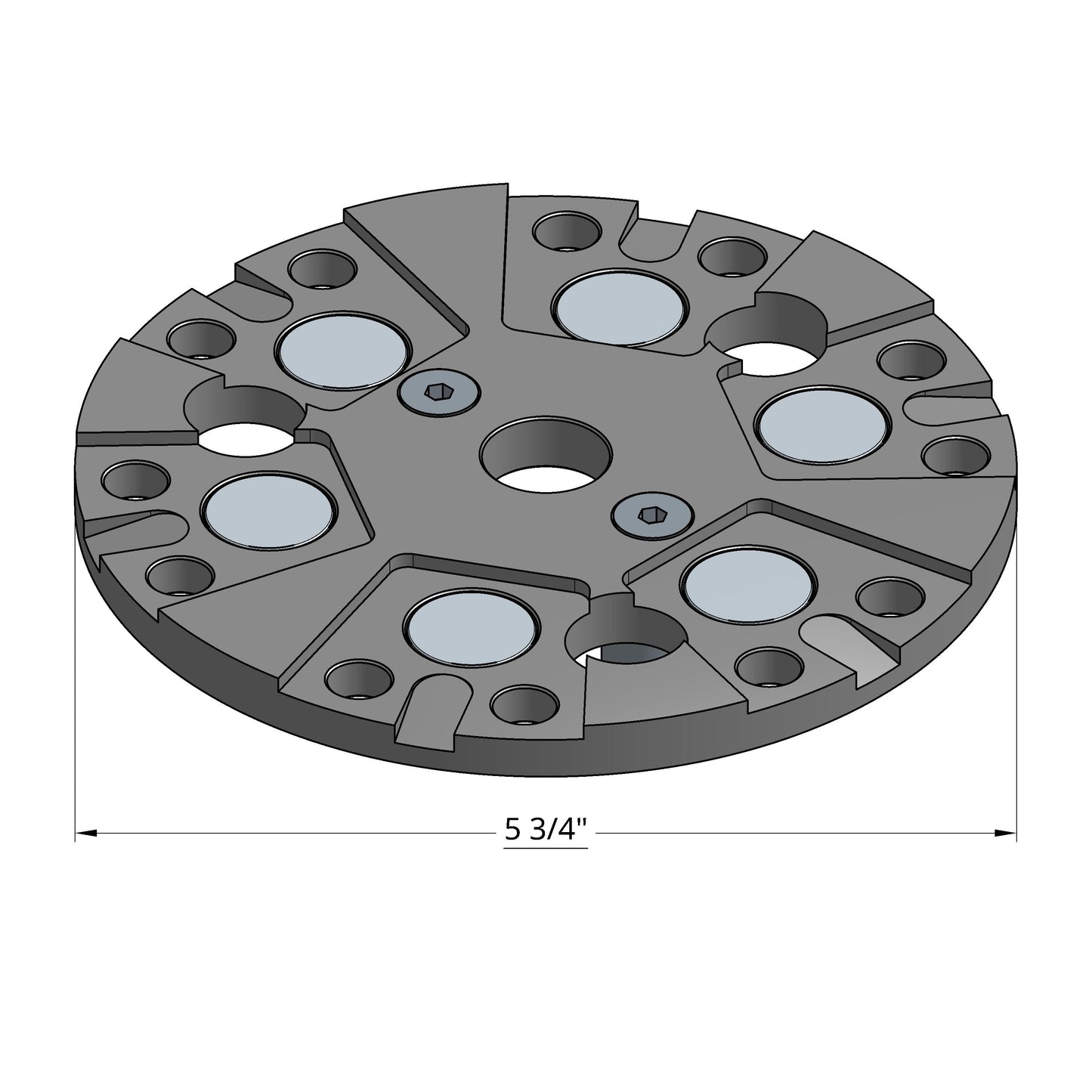 5 3/4" RETROFIT STEEL PLUG 'N GO PLATE (TITAN 1800)