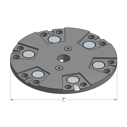 7" PLUG 'N GO STEEL 2.3 MPG PLATE (COLOSSOS XTX)