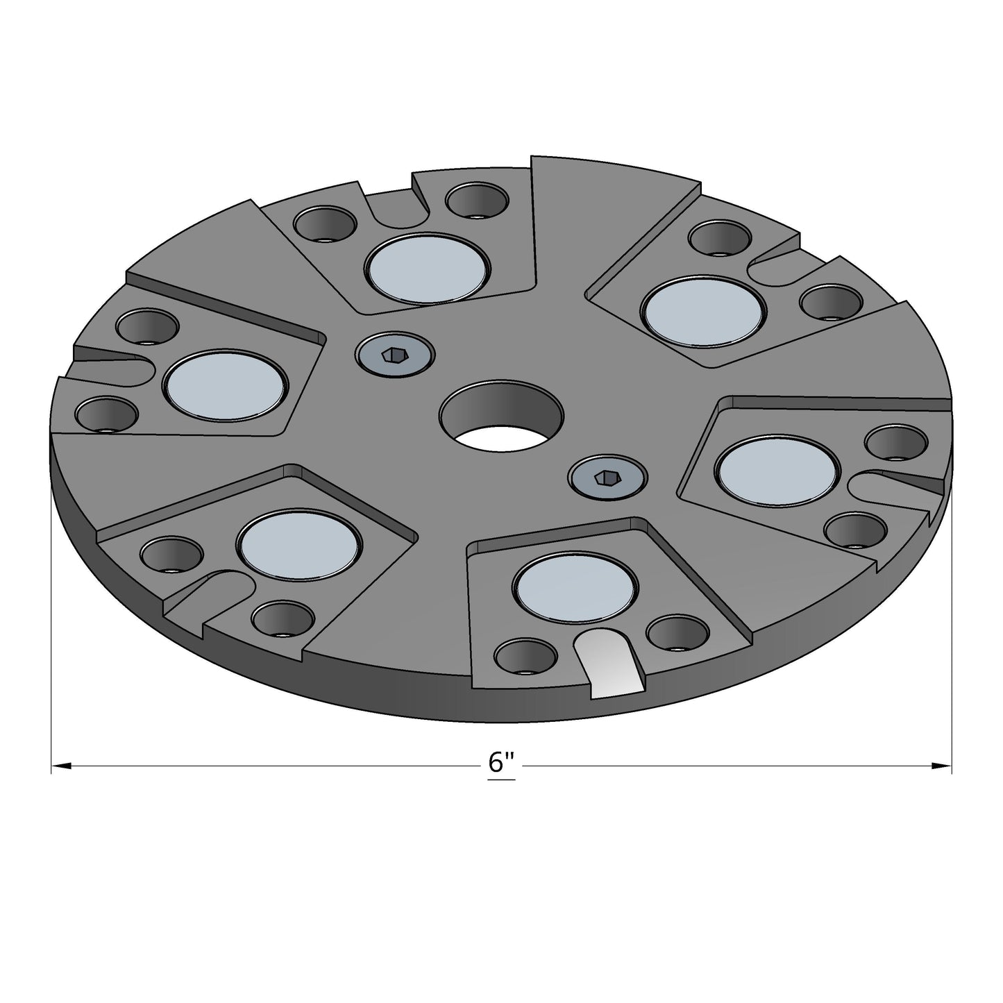 6" PLUG 'N GO STEEL PLATE (RAIDER XL5)