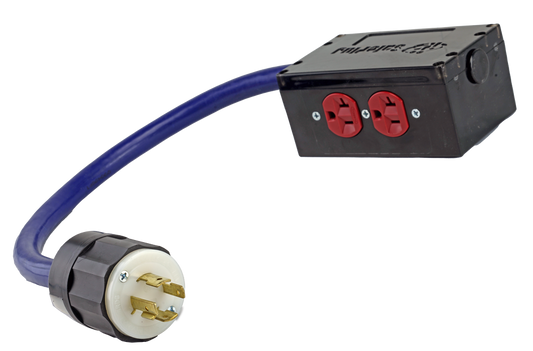 STRAIGHT BLADE 110V QUAD BOX 20A