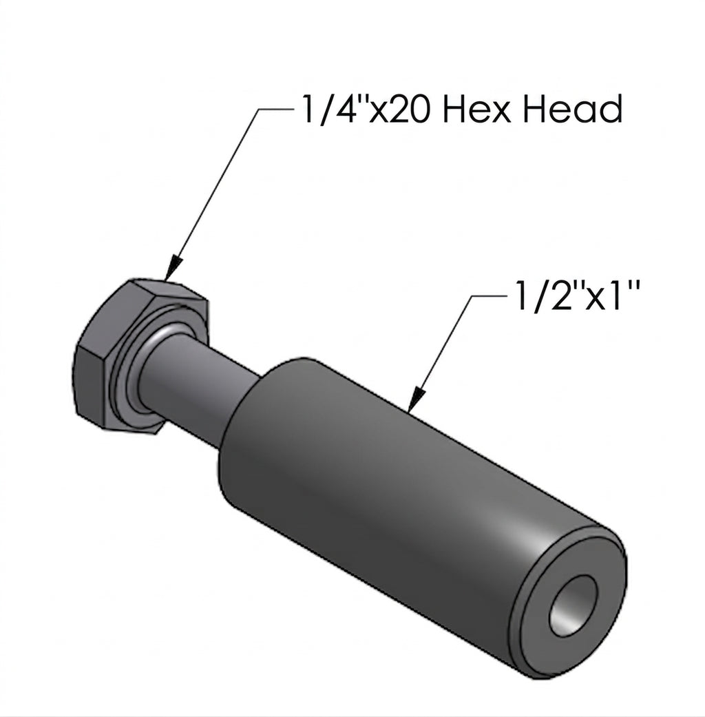 ADAPTER PLATE SHEAR PIN & SCREW COMBO