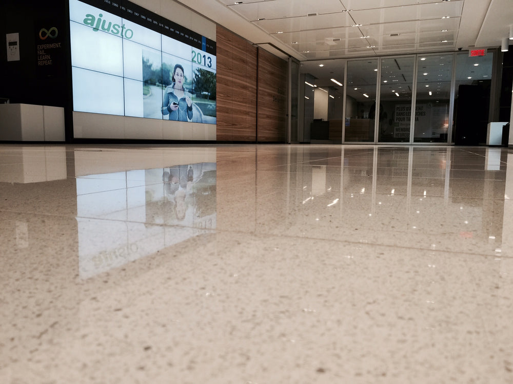 Refinished Cementitious Terrazzo Floor by WerkMaster